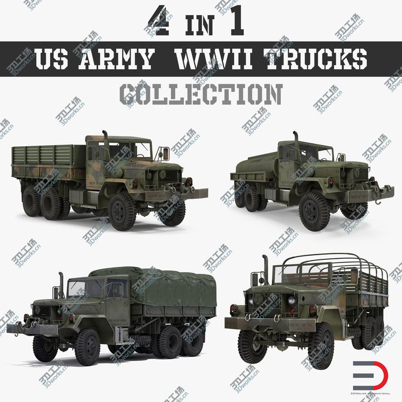 images/goods_img/202104023/US Army WWII Trucks Collection 3D/1.jpg